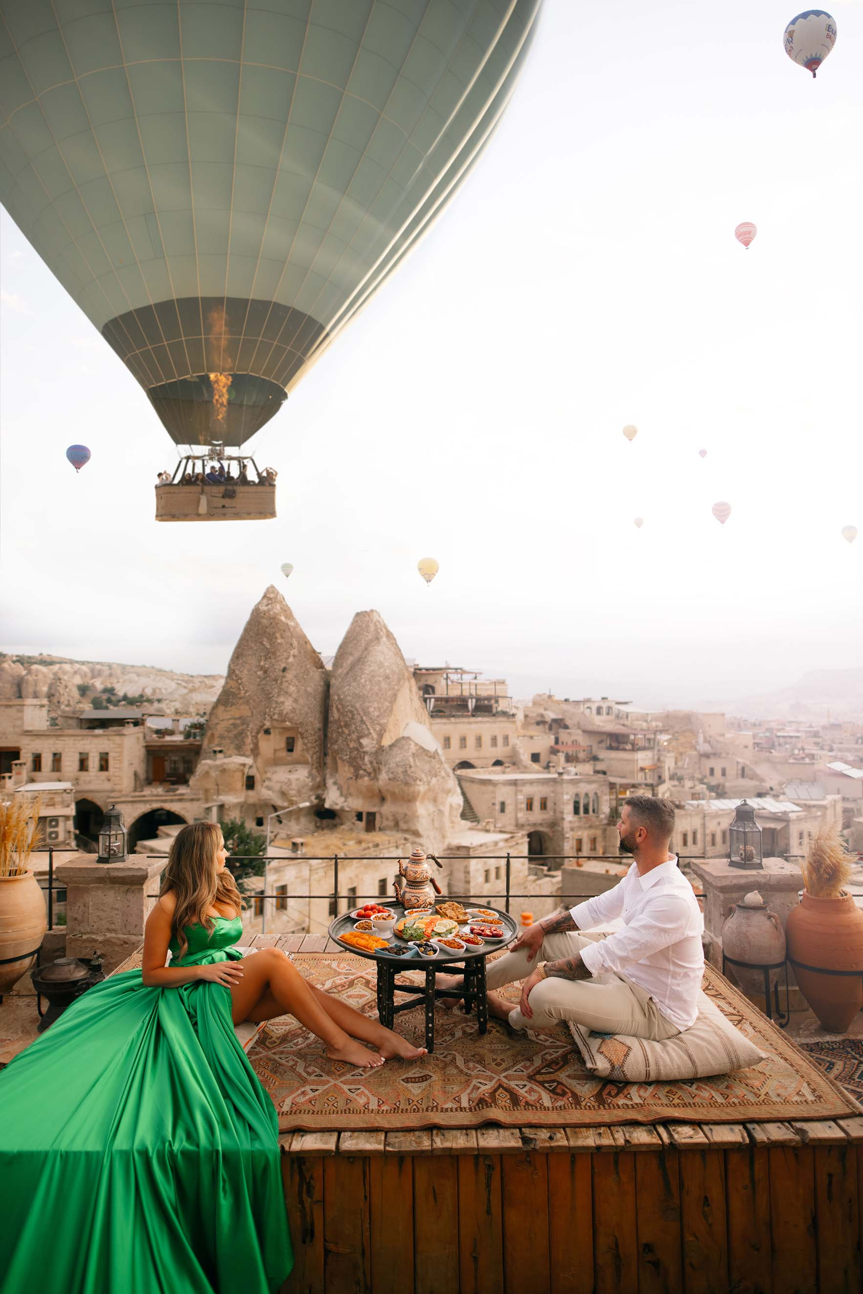 Get your picture taken with the most beautiful balloon views of Cappadocia